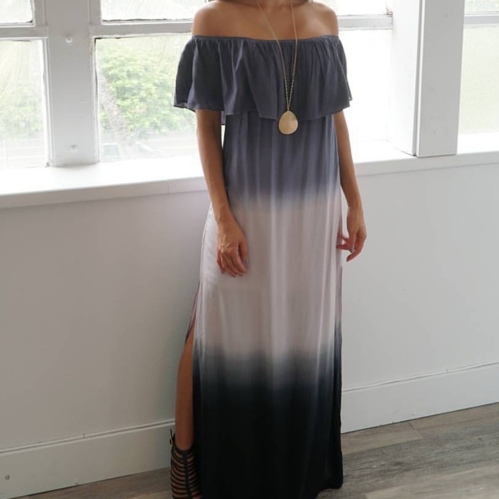 NWT off-the-shoulder Maxi dress
